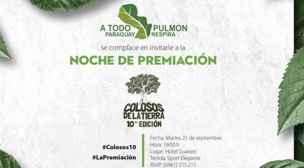 Premiarán a los ganadores del concurso “Colosos de la Tierra”