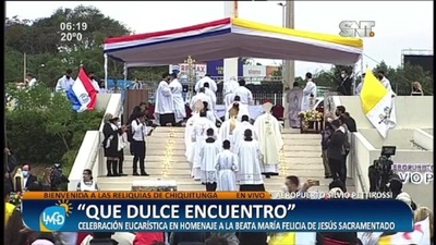 'Que dulce encuentro': Celebración eucarística en homenaje a Chiquitunga - SNT