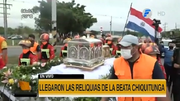 Llegan las reliquias de la Beata Chiquitunga