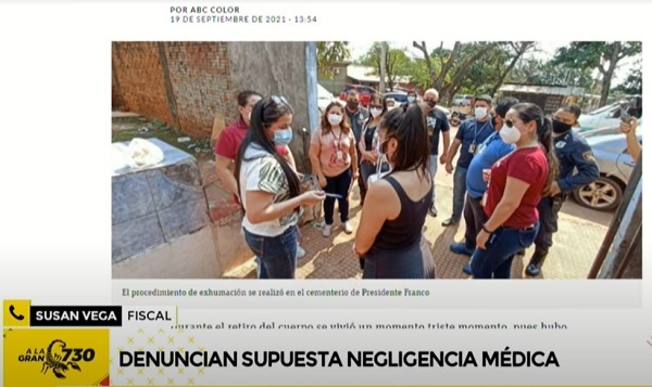 Exhuman restos de joven que murió al ser tratada por dolor de cabeza