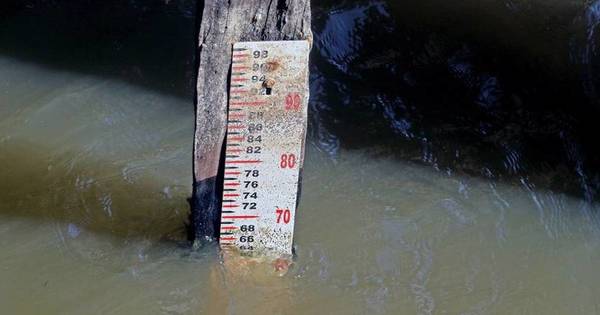 La Nación / Río Paraguay, a 2 cm de su histórica marca