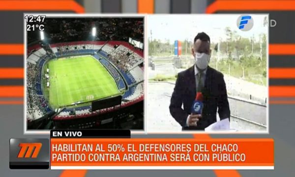 Paraguay Vs Argentina se jugará con público en el Defensores | Telefuturo