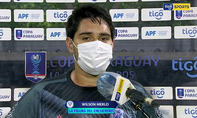 Wilson Merlo, figura de Ameliano ante Independiente