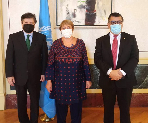 Canciller tocó temas de alta sensibilidad local con Michelle Bachelet en la ONU