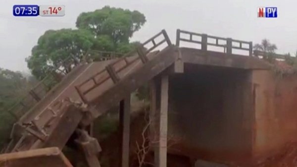 Puente de Tacuati sigue sin repararse a más de 3 meses de su derrumbe | Noticias Paraguay