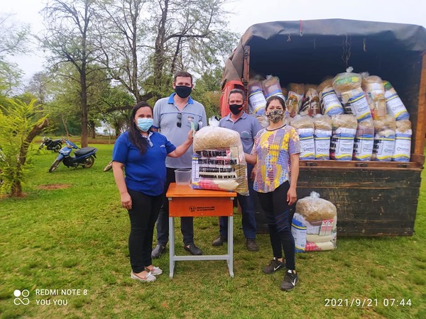 Escuelas de Raúl A. Oviedo reciben kits de alimentos - Noticiero Paraguay