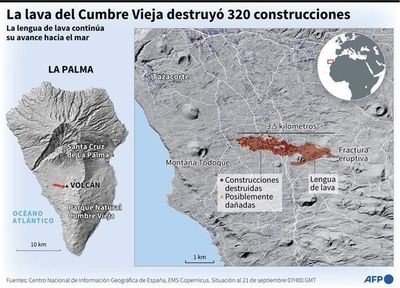 La lava del volcán de La Palma avanza a 4 metros por hora  - Mundo - ABC Color