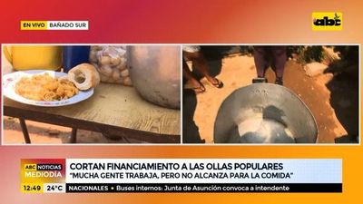 Lamentan el corte del financiamiento a las ollas populares - ABC Noticias - ABC Color