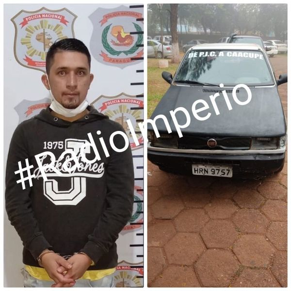 Recuperan vehículo hurtado y detienen a presunto autor