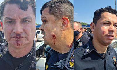 Seis policías fueron agredidos por manifestantes en Caaguazú - OviedoPress