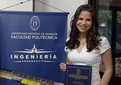 La primera ingeniera aeronáutica egresada en Paraguay - Noticiero Paraguay