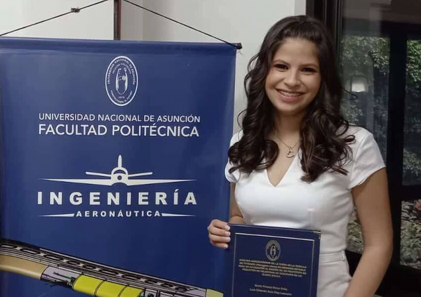 La primera ingeniera aeronáutica egresada en Paraguay - Noticiero Paraguay