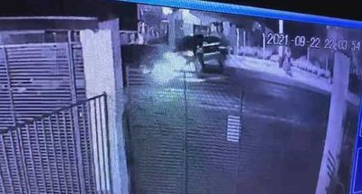 Así fue como un policía ebrio chocó contra una mujer en Luque - Nacionales - ABC Color