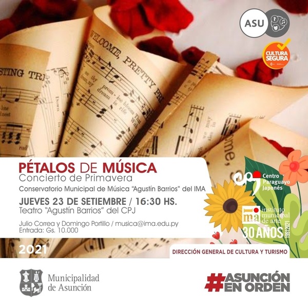 "Pétalos de música" del IMA este jueves en el Centro Paraguayo Japonés - .::Agencia IP::.