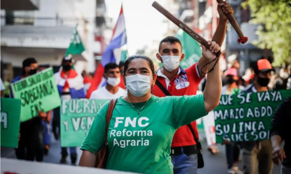 FNC marcha contra proyecto que busca elevar pena por “invasión” de tierras