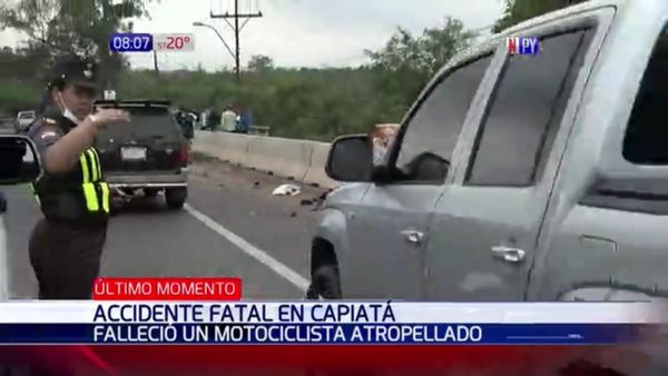 Camioneta en contramano choca y mata a motociclista en Capiatá