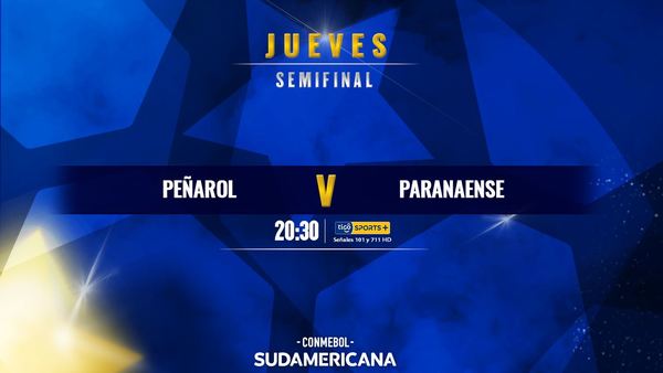 Peñarol y Paranaense, por la otra semi de la Suda
