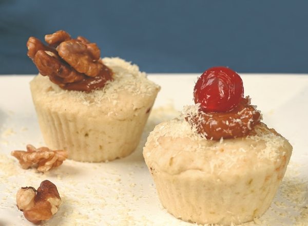 Un postre para principiantes: muffins de coco y limón rellenos con dulce de leche y nueces - Gastronomía - ABC Color