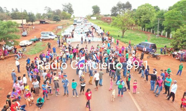 Corte intermitente de ruta en varios sectores de Alto Paraná