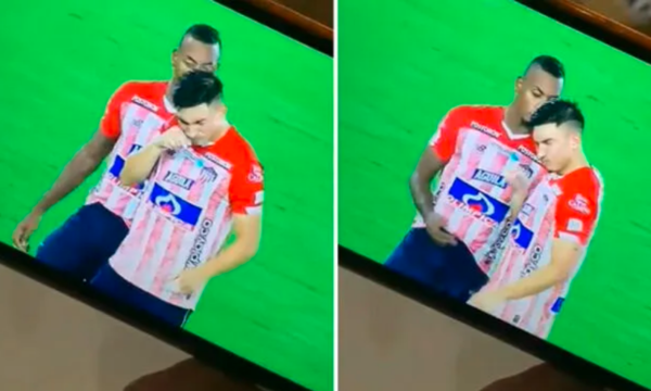 VIRAL: Mediocampista colombiano se llevó algo a la nariz durante un partido