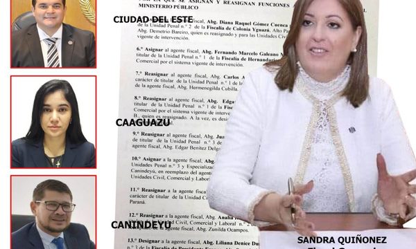 Fiscala General del Estado dispone cambios de fiscales en el Este para optimizar funciones – Diario TNPRESS