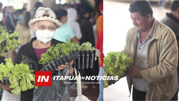 CÉSAR ROJAS ENTREGÓ PLANTINES HORTÍCOLAS A FAMILIAS DE SAN PEDRO