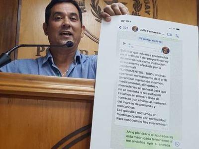 Senador Arévalo dice temer por su vida y pedirá resguardo policial porque se enfrenta a “grupos poderosos” de Aduanas - Nacionales - ABC Color