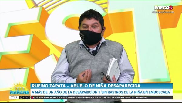Abuelo de niña desaparecida insiste: "Le pido a mi hija que cuente la verdad" - Megacadena — Últimas Noticias de Paraguay