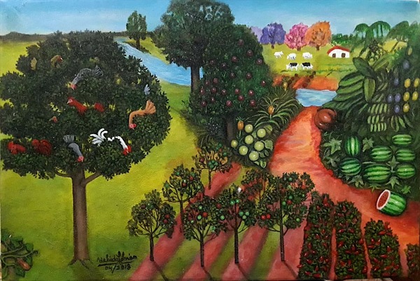 Exposición de las obras de Adelaida Colmán “Nuevos enfoques naif: mitos, fiestas y procesiones” | Ñanduti