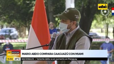Mario Abdo compara Caaguazú con Miami y vuelve a mencionar al dictador Stroessner - ABC Noticias - ABC Color