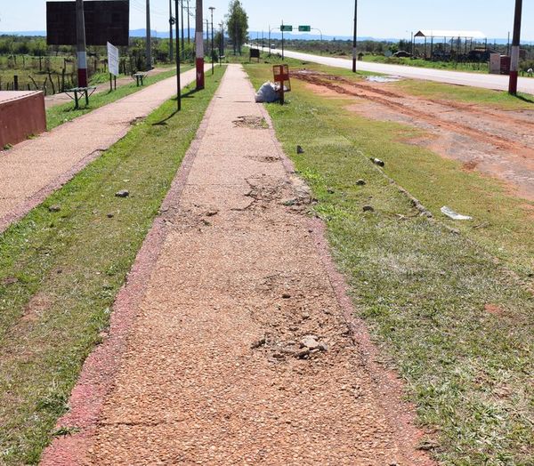 Detectan obras fantasmas en la ciclovía de Carapeguá - Nacionales - ABC Color