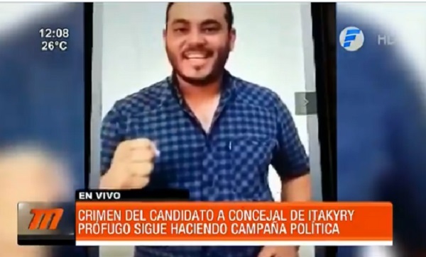 Sospechoso de crimen de candidato hace campaña en la clandestinidad