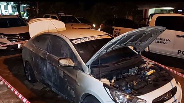 Adolescente quemó auto de hija de gobernador de Caaguazú
