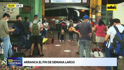 Arranca el fin de semana largo: muchos aprovechan para viajar al interior - ABC Noticias - ABC Color