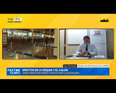 Sequía repercutiría en precios para la ANDE - Nacionales - ABC Color