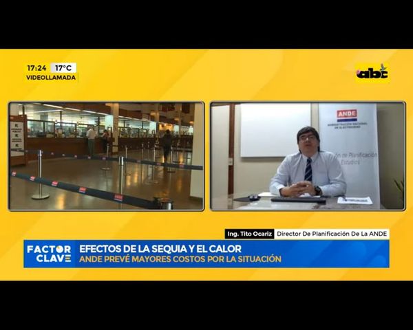 Sequía repercutiría en precios para la ANDE - Nacionales - ABC Color
