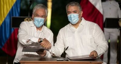 Piñera inició en Colombia gira sudamericana que incluirá a Paraguay