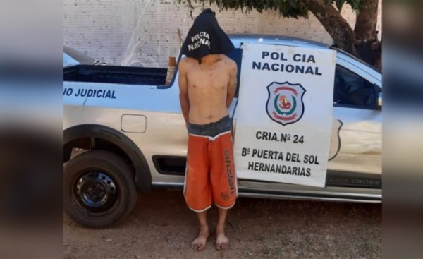 Detienen a incorregible ladrón tras golpear su padre
