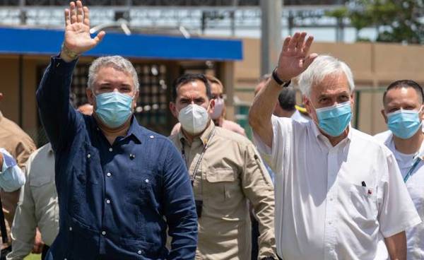 Piñera inició en Colombia gira sudamericana que incluirá a Paraguay