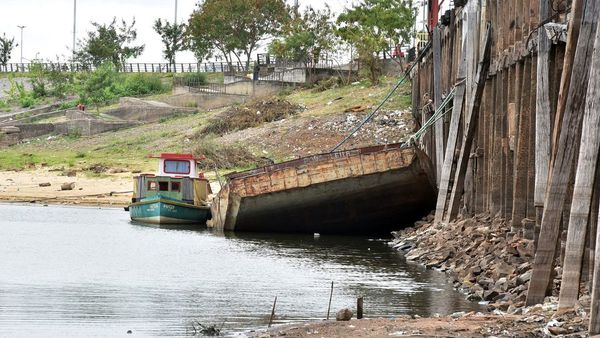Con 3cm menos, continúa descenso del río Paraguay