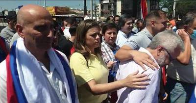 La Nación / Frustrada marcha contra la transparencia en Ciudad del Este