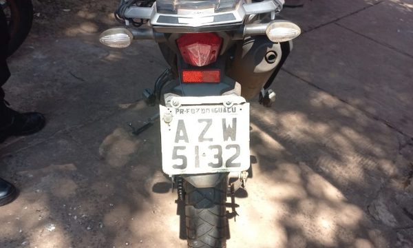 Abandonan motocicleta robada en Foz de Yguazú