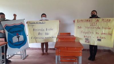 Más de 76.000 estudiantes de San Pedro siguen sin merienda escolar