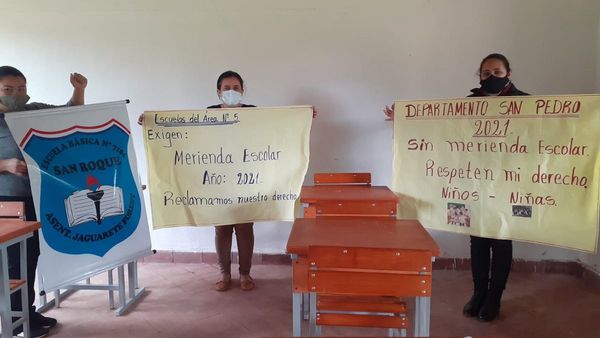 Más de 76.000 estudiantes de San Pedro siguen sin merienda escolar