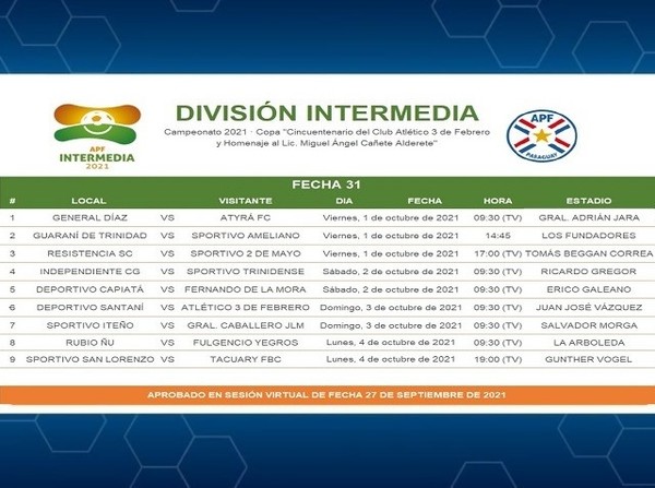 La fecha 31 en agenda - APF