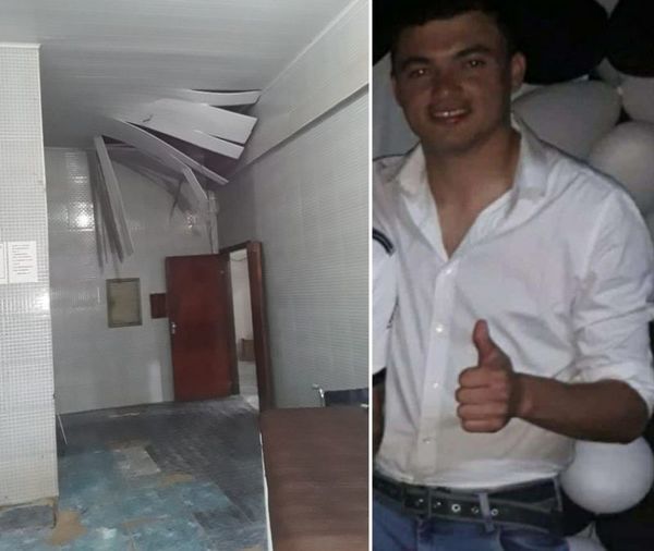 Perseguía a delincuente y murió al caer de un piso falso