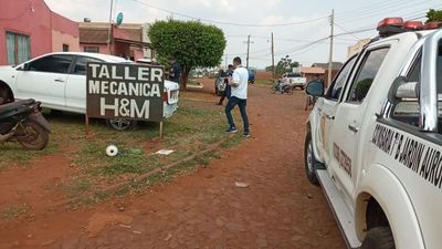 Un joven fue asesinado al salir de un taller mecánico en Pedro Juan Caballero