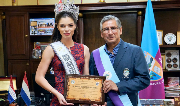 En Guairá declaran "Ciudadana ilustre" a la Miss Universo Paraguay - Noticiero Paraguay