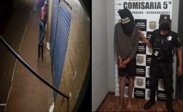 Cae joven que hurtaba focos de locales comerciales