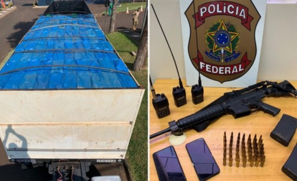 Incautan dos camiones cargados con cigarrillos de contrabando